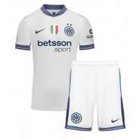 Otroški Nogometni dresi Inter Milan Alessandro Bastoni #95 Gostujoči 2024-25 Kratek Rokav (+ Kratke hlače)